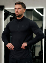 Gym King Energise 1/4 Zip - Black thumbnail