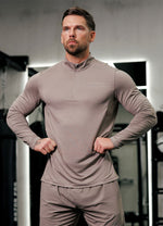 Gym King Energise 1/4 Zip - Truffle thumbnail
