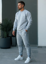 Gym King Fundamental Crew Tracksuit grey men’s sweatshirt and joggers thumbnail