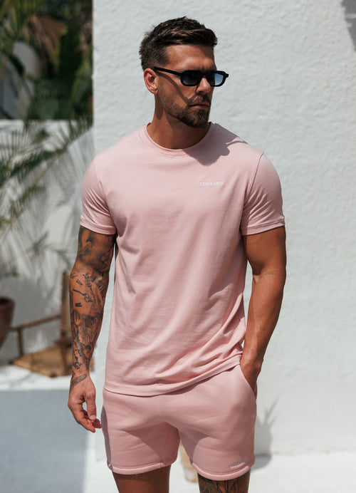 Gym King Fundamental Linear T-Shirt - Rustic Pink