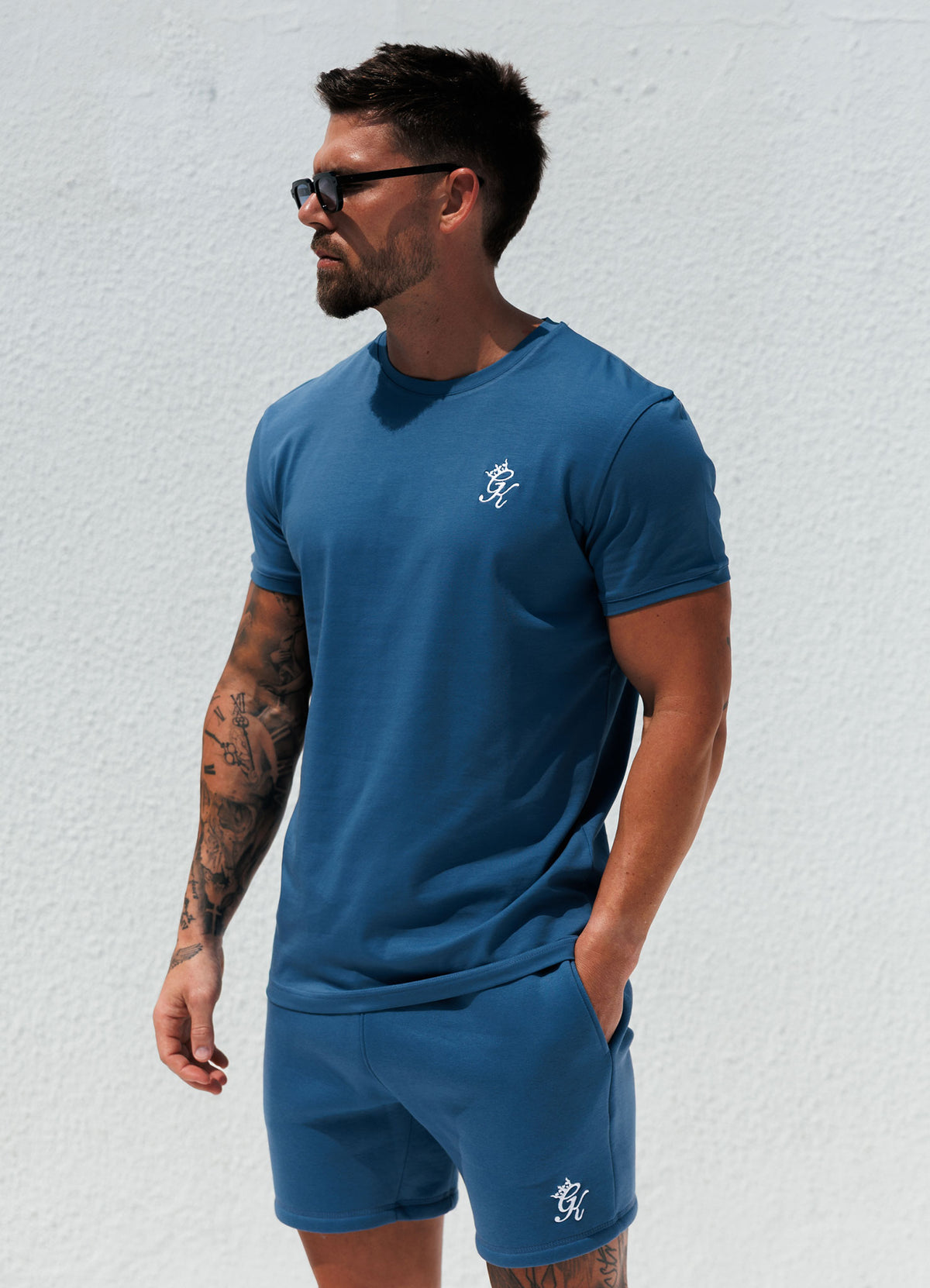 Gym King Fundamental T-Shirt - Blueprint