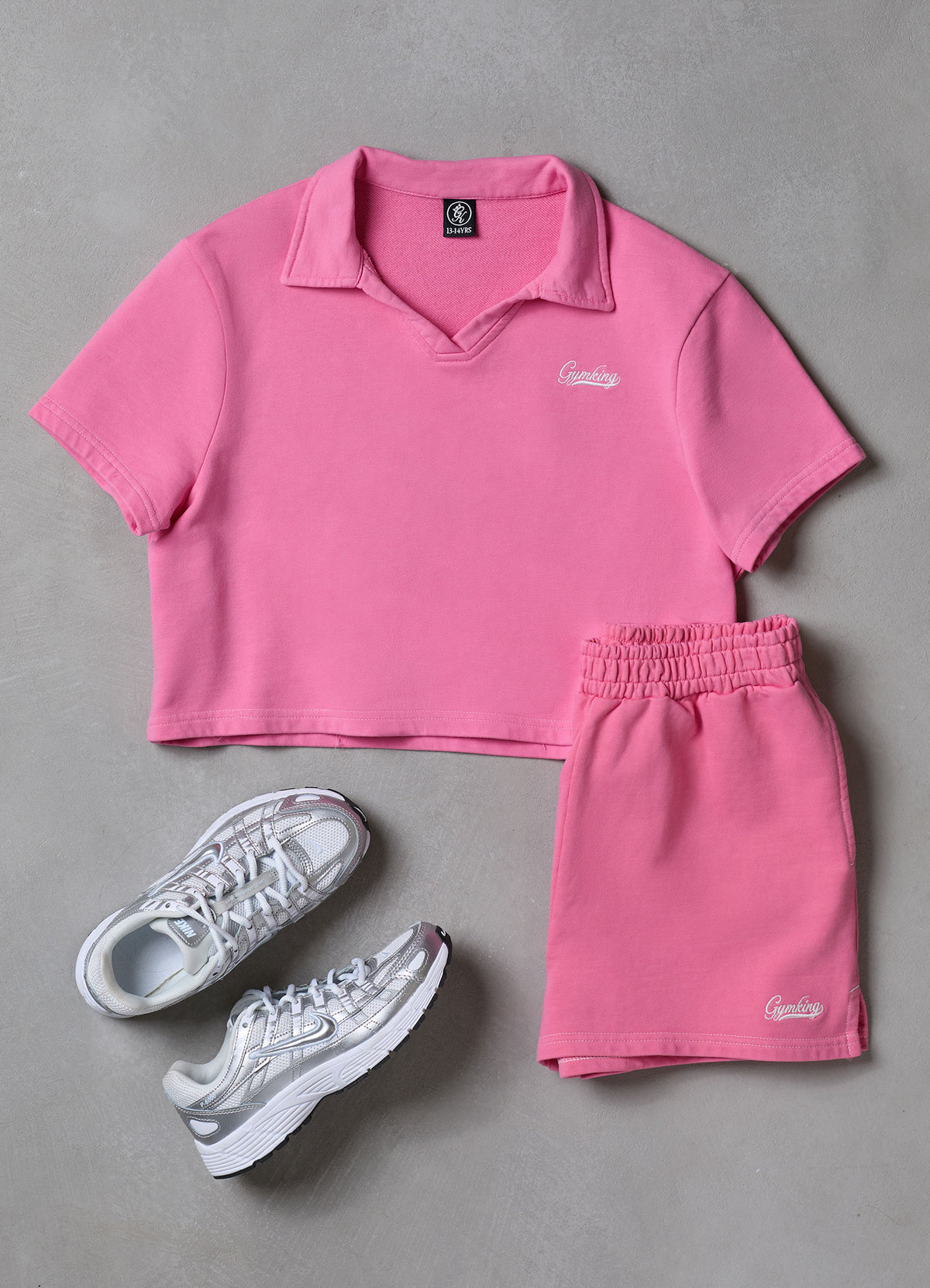 Gym King Younger Kids Haze Loopback Short - Washed Pink