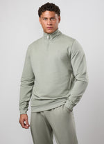 Gym King Victory 1/4 Zip - Soft Khaki thumbnail