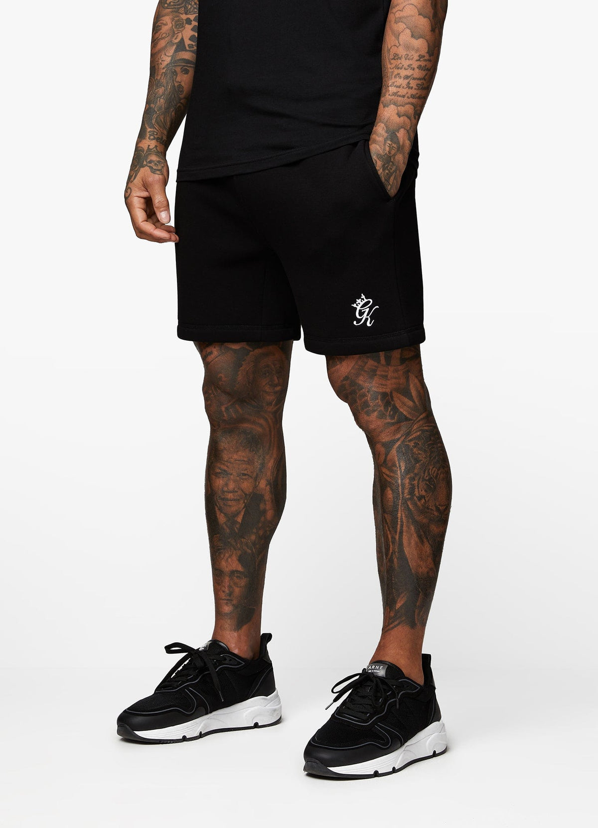 Gym King Fundamental Fleece-short - Zwart