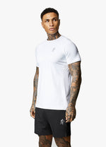 Men’s Gym King Energy Tee White lightweight gym t-shirt thumbnail