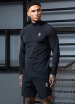 Gym King Energy 1/4 Zip Funnel - Zwart (miniatuurafbeelding)